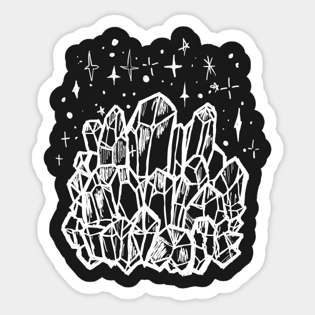 Crystal Cluster Witchcraft Sticker by LunaElizabeth